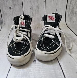 Vans Kids High-Top Sneakers - Black and White